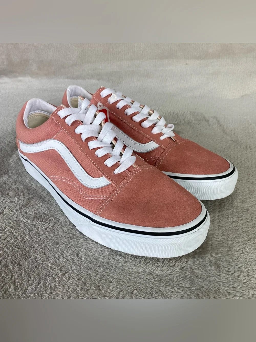 Vans Old Skool Shoes Sneakers Men 7 Women 8.5‎ Rose Pink Canvas NEW